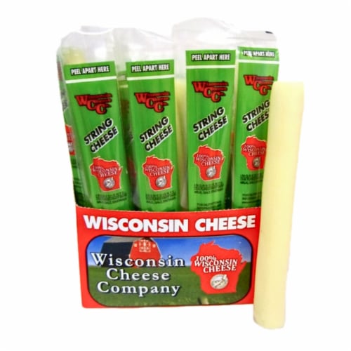 Wisconsin Cheese Company String Cheese Stick Perspective: front