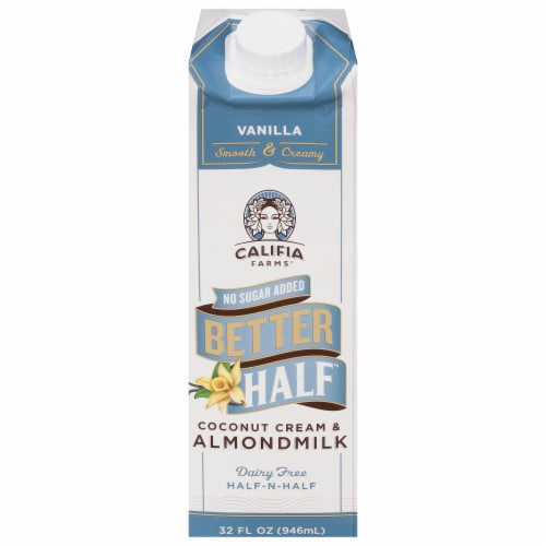Califia Farms® Better Half Vanilla Coconut Cream and Almond Milk Creamer Perspective: front