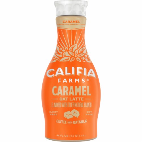 Califia Farms® Dairy Free Caramel Oat Latte Cold Brew Coffee Perspective: front
