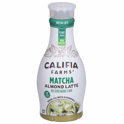 Califia Farms® Matcha Almond Milk Latte Green Tea Beverage Perspective: front