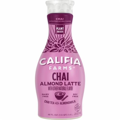 Califia Farms® Chai Tea Almond Milk Latte Perspective: front