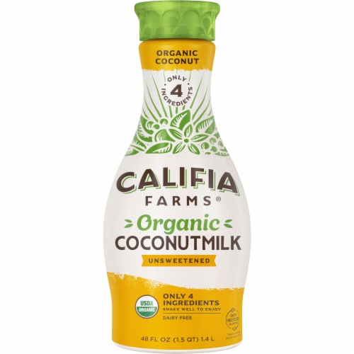 Califia Farms® Dairy-Free Organic Unsweetened Original Coconut Milk Perspective: front