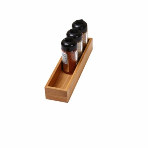 YBM Home 322 Bamboo Drawer Organizer - 3 x 9 Perspective: front