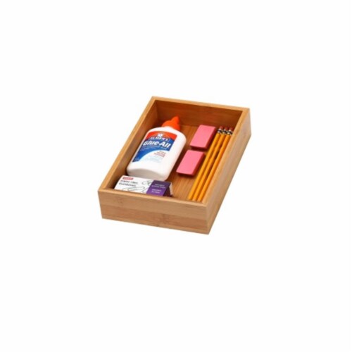 YBM Home 325 Bamboo Drawer Organizer - 6 x 9 Perspective: front