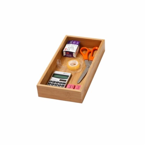 YBM Home 326 Bamboo Drawer Organizer - 6 x 12 Perspective: front
