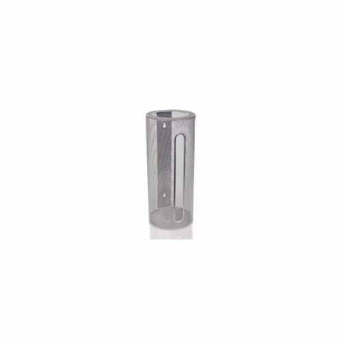 Ybm Home 2371 Silver Mesh Wall Mount Cylinder Bag Perspective: front