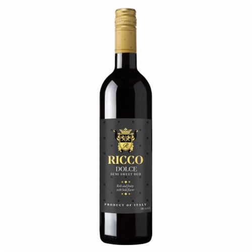 Carletto Ricco Dolce Red Wine Perspective: front