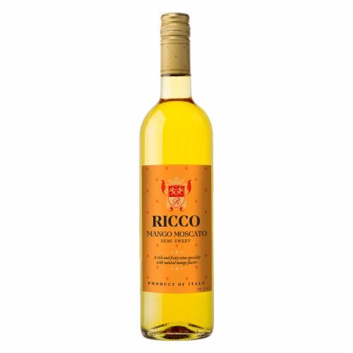 Ricco Semi-Sweet Mango Moscato Perspective: front