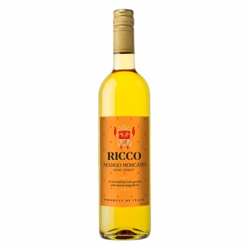 Ricco Semi-Sweet Mango Moscato Perspective: front