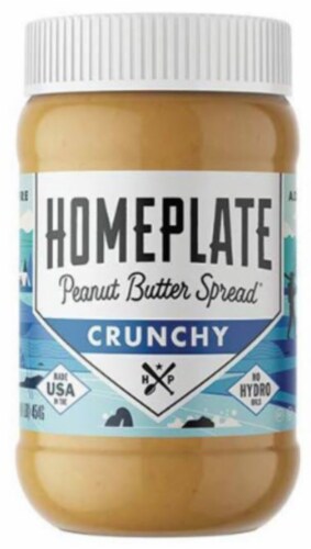 HomePlate Crunchy Peanut Butter Spread Perspective: front