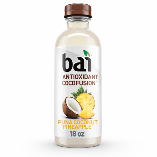 Bai® Antioxidant CocoFusion® Puna Coconut Pineapple™ Flavored Water Bottle Perspective: front