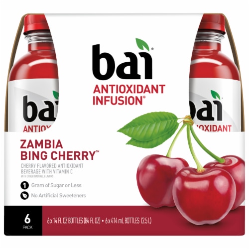 Bai® Cherry Flavored Bottled Water Perspective: front