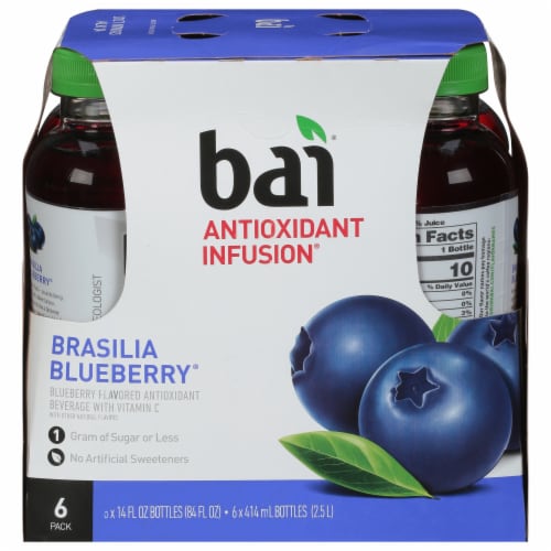 Bai® Blueberry Flavored Bottled Water Perspective: front