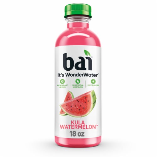 Bai Kula Watermelon Water Beverage Bottle Perspective: front