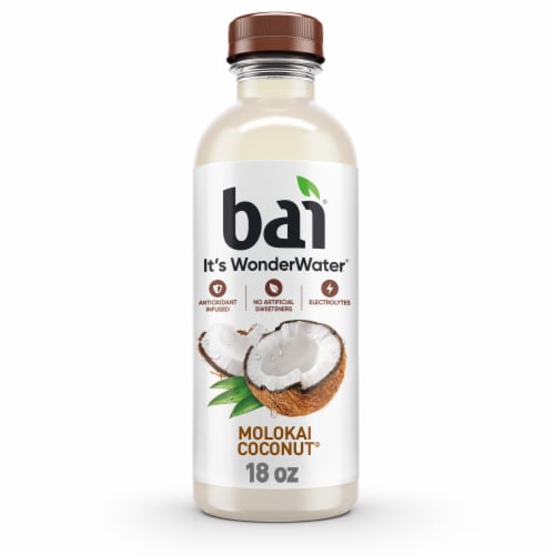 Bai Molokai Coconut Water Beverage Bottle Perspective: front