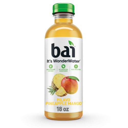 Bai Pilavo Pineapple Mango Water Beverage Bottle Perspective: front