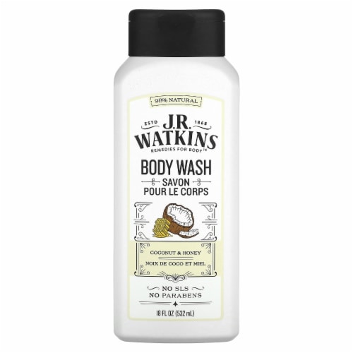 J.R. Watkins Coconut & Honey Body Wash Perspective: front