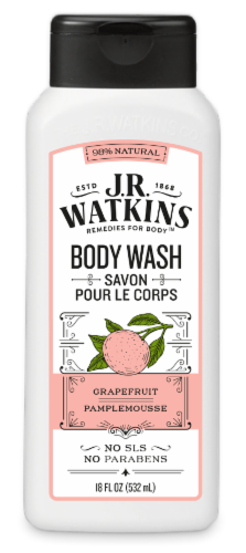 J.R. Watkins Grapefruit Daily Moisturizing Body Wash Perspective: front