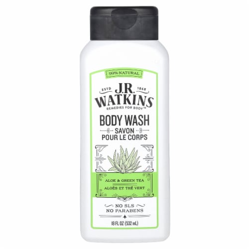 J.R. Watkins Aloe & Green Tea Daily Moisturizing Body Wash Perspective: front