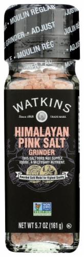 Watkins Pink Himalayan Salt Grinder Perspective: front
