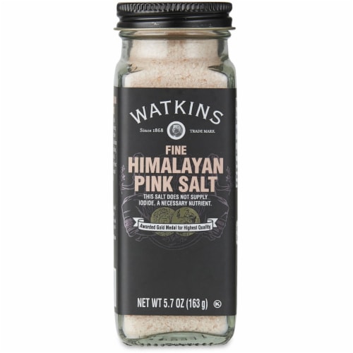 Watkins Inc. Fine Himalayan Pink Salt 5.7 oz Jar Perspective: front