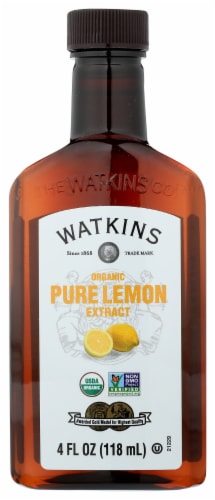 Watkins Organic Pure Lemon Extract Perspective: front