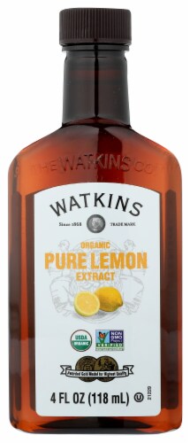 Watkins Organic Pure Lemon Extract Perspective: front