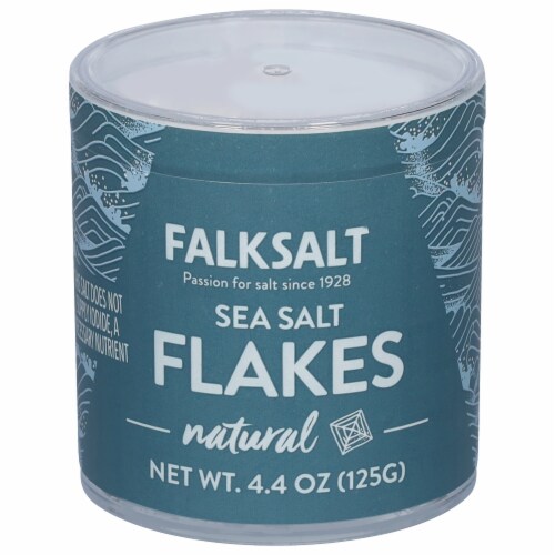 Falksalt Natural Sea Salt Crystal Flakes Perspective: front
