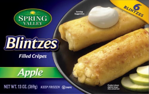 Spring Valley Blintzes Apple Filled Crepes Perspective: front