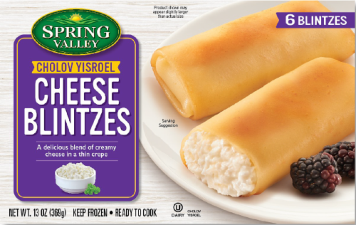 Spring Valley Blintzes Cheese Filled Crepes 6 Count Perspective: front