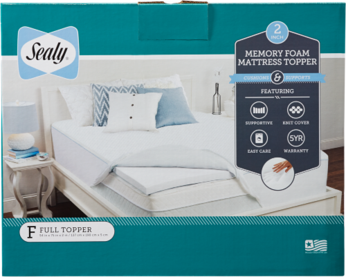 sealy cooling memory foam mattress topper