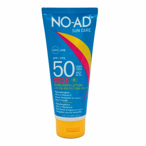 No-Ad® SPF 50 Sun Care Kids Sunscreen Lotion Perspective: front