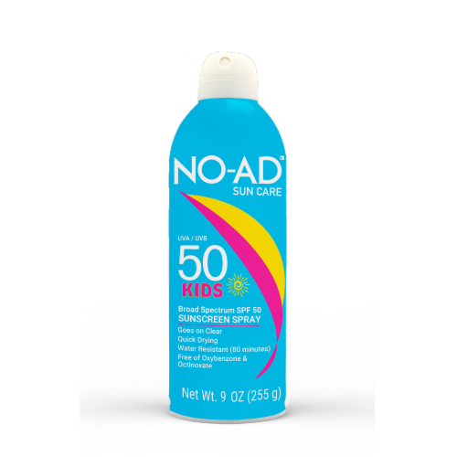 No-Ad® Sun Care Kids Sunscreen Spray SPF 50 Perspective: front