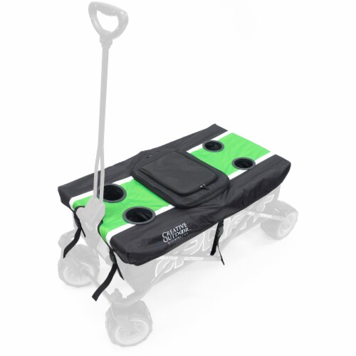Creative Outdoor Sport Wagon Table Top Cooler - Green Perspective: front