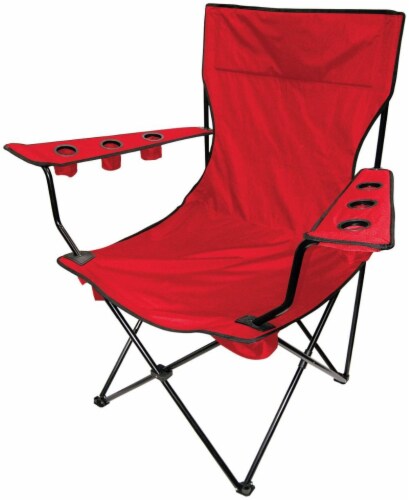 Creative Outdoor Giant Kingpin Folding Chair - Red Perspective: front