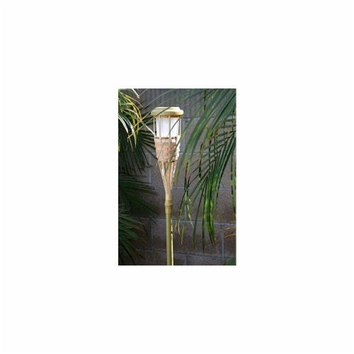 Touch of ECO TOE287 Solar Bamboo LED Tiki Torch 1 Fry s Food Stores