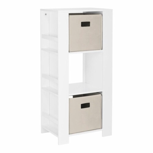 Kids Cube Storage Shelves with Bins and Large Storage for Kids Bedroom,  Grey, 1 Unit - Fred Meyer