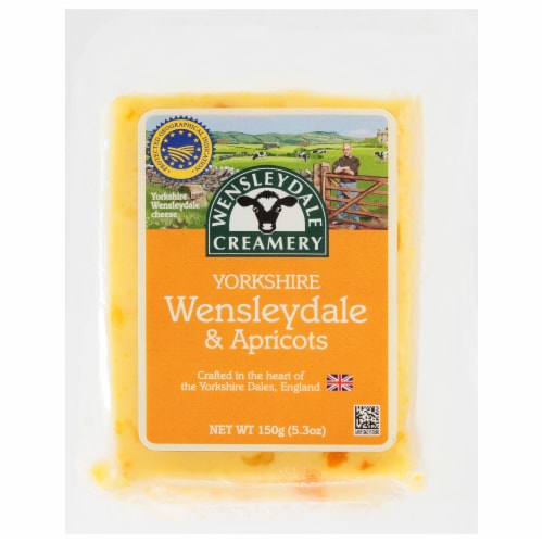 Wensleydale Creamery™ Yorkshire Wensleydale Cheese with Apricots Perspective: front