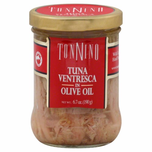 Tonnino Tuna Ventresca In Olive Oil Perspective: front