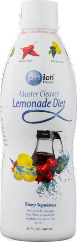 Phion pH Balance Master Cleanse Lemonade Diet Supplement Perspective: front