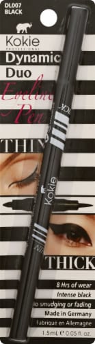 Kokie Professional Dynamic Duo Black Liquid Eyeliner Perspective: front