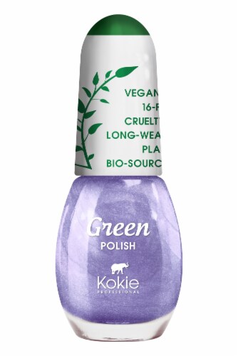 Kokie Professional Green Dewy Nail Polish Perspective: front