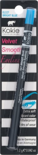 Kokie Professional 527 Bright Blue Velvet Smooth Eyeliner Perspective: front