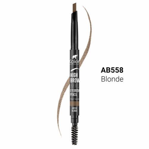 Kokie Professional High Brow Angled Matte Brow Pencil AB558 Blonde Perspective: front
