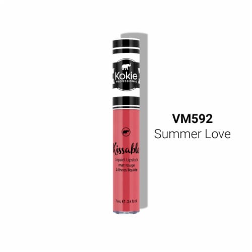Kokie Professional Kissable Liquid Lipstick Rich Matte Finish VM592 Summer Love Perspective: front