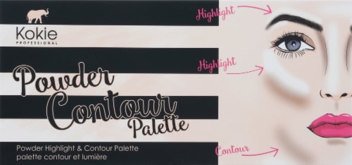 Kokie Professional Universal Powder Contour Palette Perspective: front