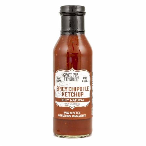 Food For Thought® Truly Natural Spicy Chipotle Ketchup Perspective: front