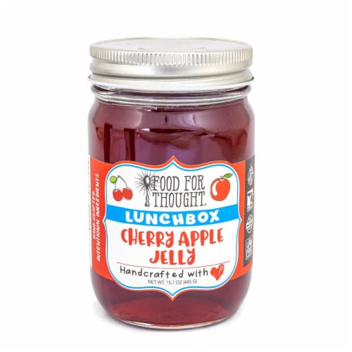 Lunchbox Cherry Apple Jelly; All Natural, GMO Free, Gluten Free Perspective: front