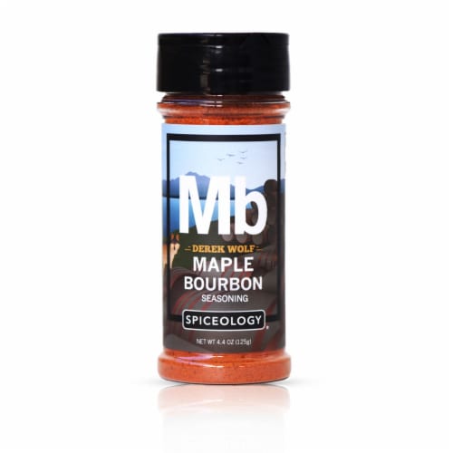 Spiceology® Derek Wolf's Maple Bourbon BBQ Rub Perspective: front