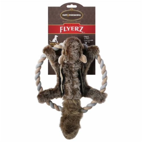 Ruff & Whiskerz Wildlife Flyerz Dog Toy Perspective: front
